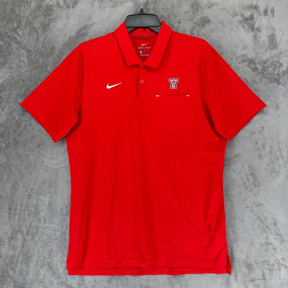 Nike‎ Mens Villanova Wildcats Dri-FIT Polo Shirt Red AO5438-657 Medium